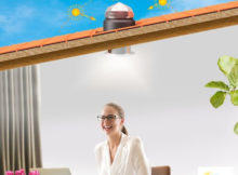 toiture tuile éclairage naturel BUREAU CONDUIT DE LUMIERE